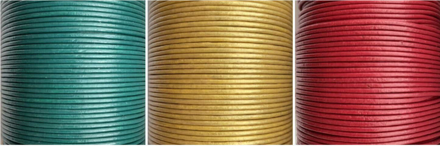 1.5mm Leather Cord Round Real Genuine Craft Jewellery String Rope Lace Thong