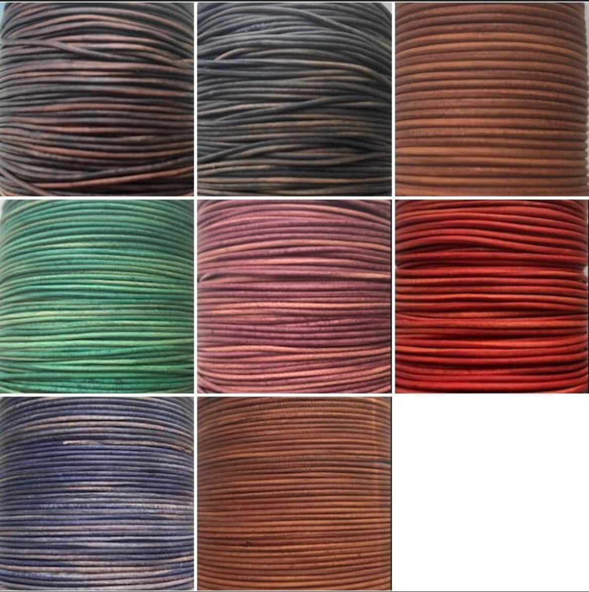 Antique 1mm Round Real Genuine Craft Jewellery Necklace Leather String Cord Rope Lace Thong