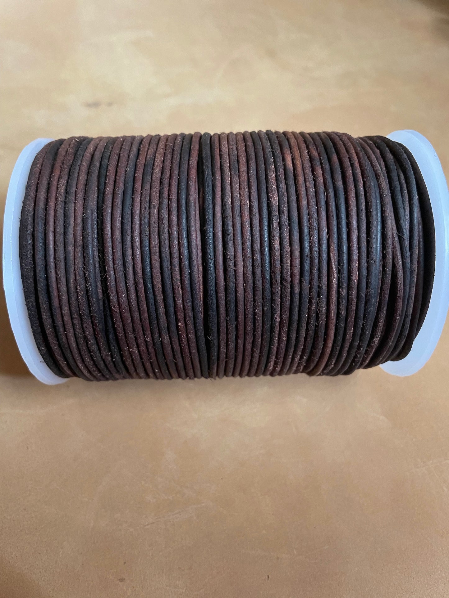 Leather Cord 2mm Distressed Round Real Genuine Craft Jewellery String Lace Thong